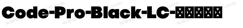 Code-Pro-Black-LC字体转换