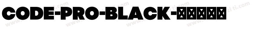 Code-Pro-Black字体转换