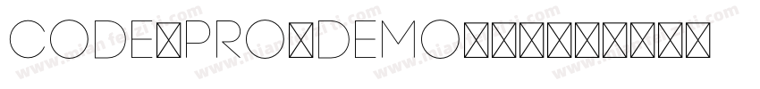 Code-Pro-Demo-常规字体转换