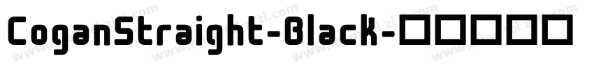 CoganStraight-Black字体转换