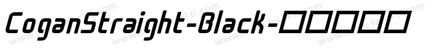 CoganStraight-Black字体转换