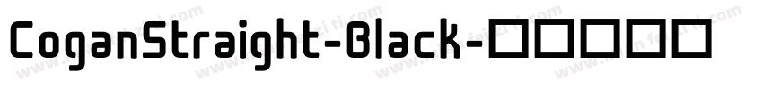 CoganStraight-Black字体转换