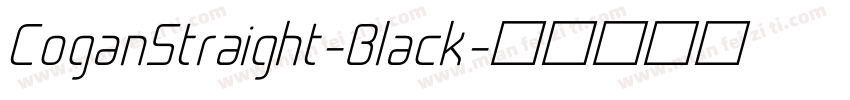 CoganStraight-Black字体转换