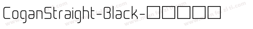 CoganStraight-Black字体转换