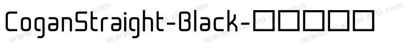 CoganStraight-Black字体转换