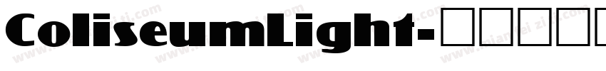 ColiseumLight字体转换