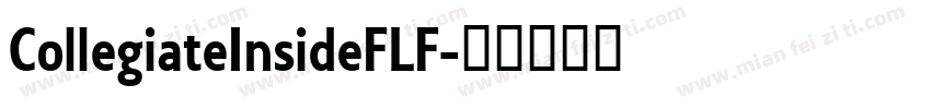 CollegiateInsideFLF字体转换
