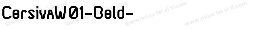 CorsivaW01-Bold字体转换
