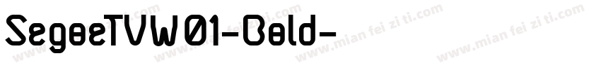 SegoeTVW01-Bold字体转换