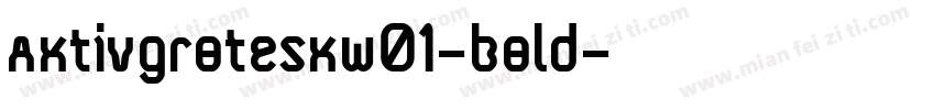 aktivgroteskw01-bold字体转换