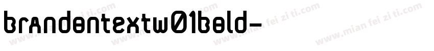 brandontextw01bold字体转换