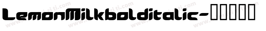 LemonMilkbolditalic字体转换