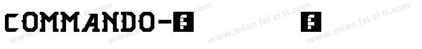 Commando字体转换