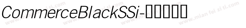 CommerceBlackSSi字体转换