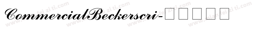 CommercialBeckerscri字体转换