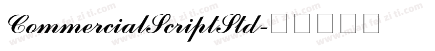 CommercialScriptStd字体转换