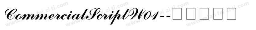 CommercialScriptW01-字体转换