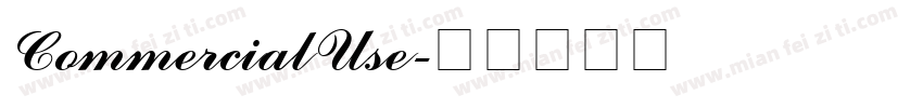 CommercialUse字体转换