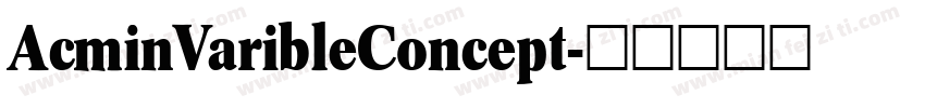 AcminVaribleConcept字体转换