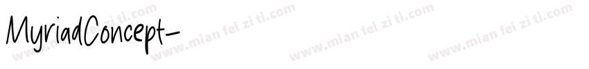 MyriadConcept字体转换
