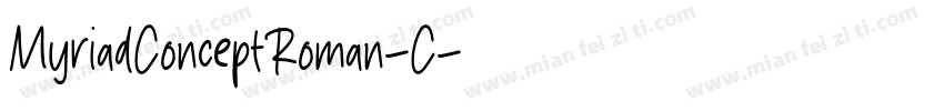 MyriadConceptRoman-C字体转换