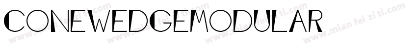 ConeWedgeModular手机版字体转换