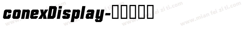 conexDisplay字体转换