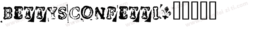 BettysConfetti字体转换
