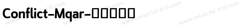 Conflict-Mqar字体转换