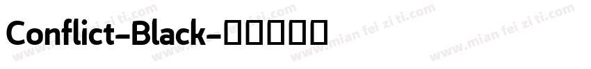 Conflict-Black字体转换