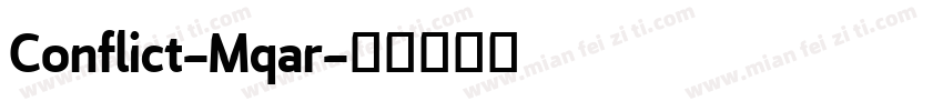 Conflict-Mqar字体转换