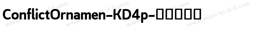 ConflictOrnamen-KD4p字体转换