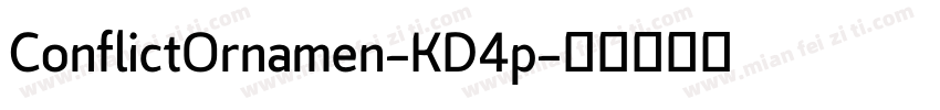ConflictOrnamen-KD4p字体转换