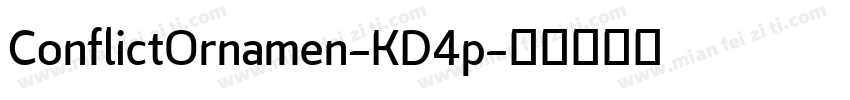 ConflictOrnamen-KD4p字体转换