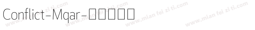 Conflict-Mqar字体转换