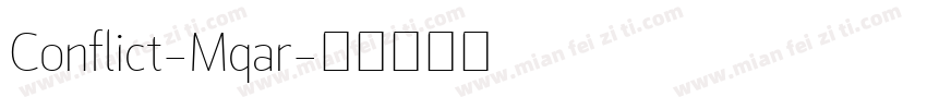 Conflict-Mqar字体转换