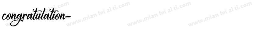 congratulation字体转换 congratulation字体转换