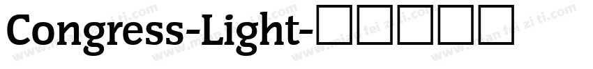Congress-Light字体转换