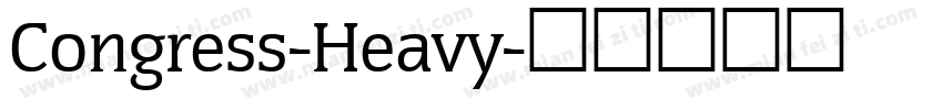 Congress-Heavy字体转换