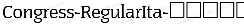 Congress-RegularIta字体转换