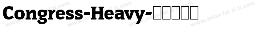 Congress-Heavy字体转换
