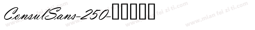 ConsulSans-250字体转换