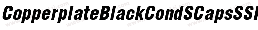 CopperplateBlackCondSCapsSSK字体转换