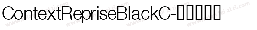 ContextRepriseBlackC字体转换