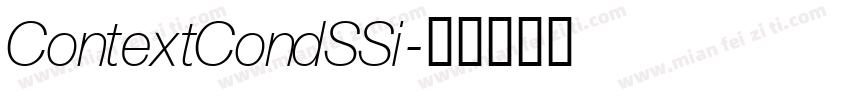 ContextCondSSi字体转换