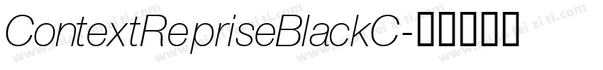 ContextRepriseBlackC字体转换
