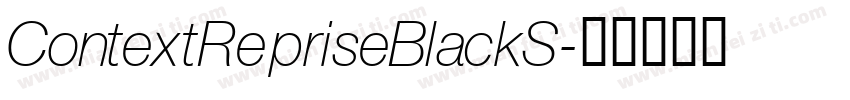 ContextRepriseBlackS字体转换