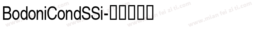 BodoniCondSSi字体转换