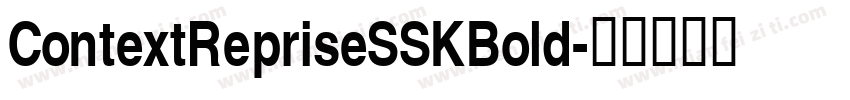 ContextRepriseSSKBold字体转换