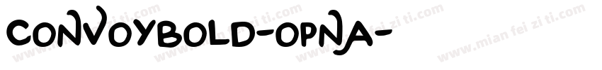 ConvoyBold-oPna字体转换